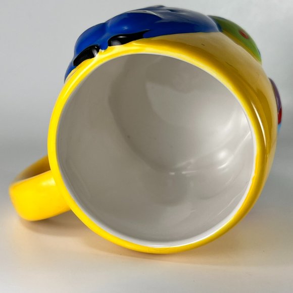 Vtg Mars Blue M&M Coffee Cup Mug Ceramic Oversized Galerie 2001 Souvenir - Picture 8 of 13